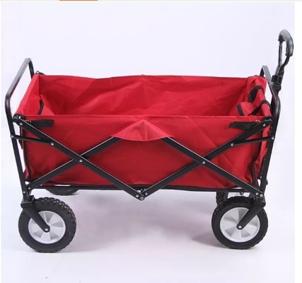 200kg Capacity Collapsible Utility Wagon for Tools and Four-wheel in Practical Design