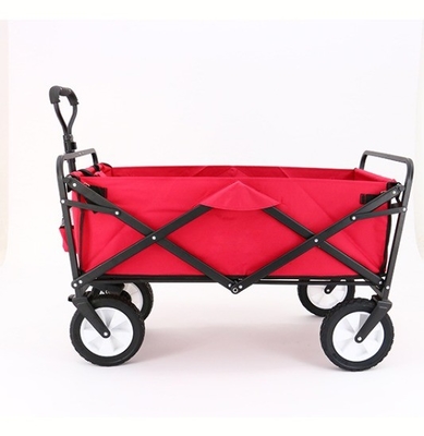 Foldable Beach Utility Trolley with Big Wheels Portable and Multifunctional