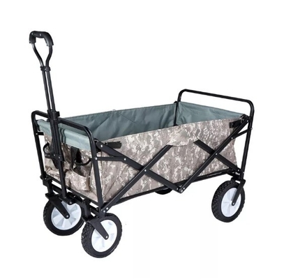 86*46*85 Dimension All-terrain Big Wheels Folding Double Decker Wagon for Tools Blue