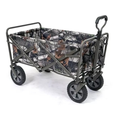 Four-wheel Customized Outdoor Camping Cart Folding Rolling Carts Camping Wagon for Qingdao Port of Loading