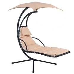 Hotel Outdoor Hanging Hammock Chair Foldable Garden Swing Chair 300LBS Capacity