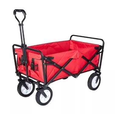 Green Heavy Duty Foldable Wagon Hand Truck with Universal Wheels and Load Capacity