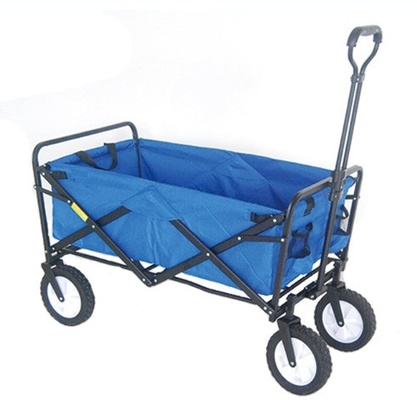 Green Heavy Duty Foldable Wagon Hand Truck with Universal Wheels and Load Capacity