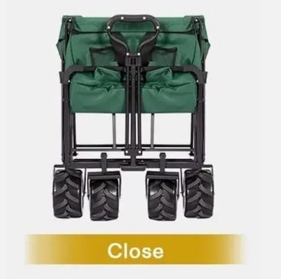 Portable Heavy Duty Folding Utility Wagon for Outdoor Garden Camping Easy to Store