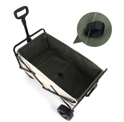 Portable Heavy Duty Folding Utility Wagon for Outdoor Garden Camping Easy to Store