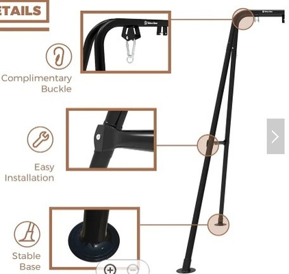 Portable Hammock Chair Stand for Convenient Relaxation in Indoor and Outdoor Areas