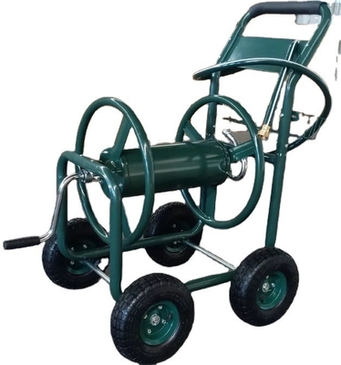 Qingdao Port Heavy Duty Water Garden Hose Reel Cart with Basket Easy to and Durable
