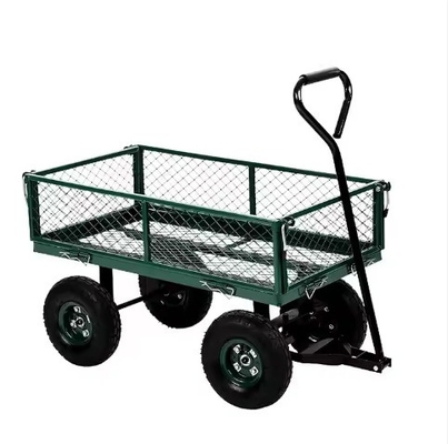 Iron Folding Garden Cleaning Cart with 17KGS Weight Capacity and Heavy Duty Construction