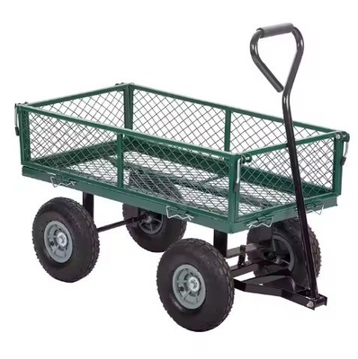 Steel Outdoor Wagon Cart Carrying Tools And Groceries Foldable Beach Trolley