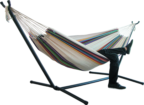 Soft Hammock Swing Chair Lightweight 15.7LBS Canvas Hammock With Stand
