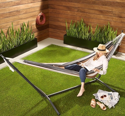 Soft Hammock Swing Chair Lightweight 15.7LBS Canvas Hammock With Stand