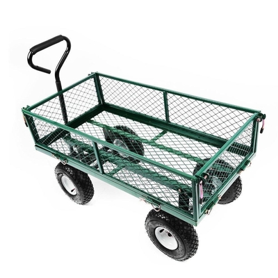 Customized Logo Green Removable Multifunctional Strong Lawn Cart For Easy Transport In Garden
