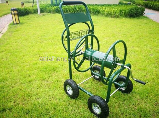 Sturdy Heavy Duty Water Hose Reel Cart for Garden Tools 60*102*42.5cm 100KGS Capacity