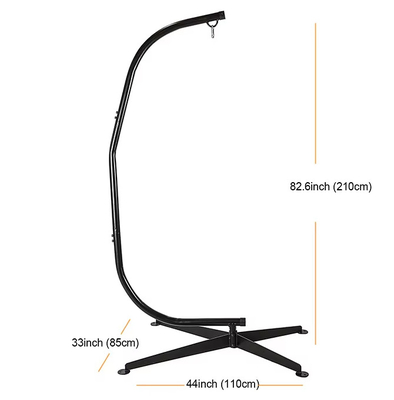 Customized C Type Hammock Stand Stable Operation Corrosion Proof