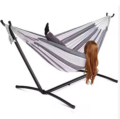Soft And Comfortable Hammock Swing Chair  Iron Tube Frame Portable Beach Hammock