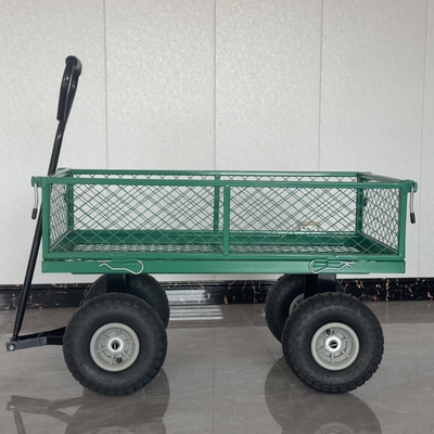Convenient Garden Wagon Cart with Pneumatic Wheels and Durable Steel Structure
