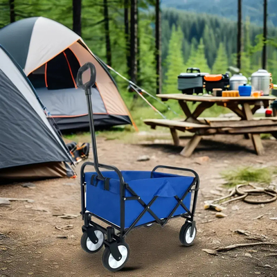 4 Wheels Foldable Shopping Wagon Modern Design for Easy and Convenient Shopping