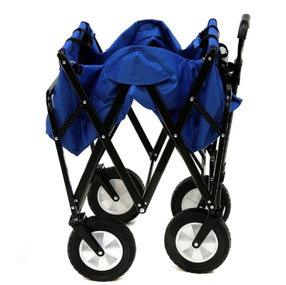 450lbs Heavy Duty Folding Double Decker Wagon With Brakes 400L Large Capacity 54" Extra Long All-Terrain Wheels For Camping Sports Shopping