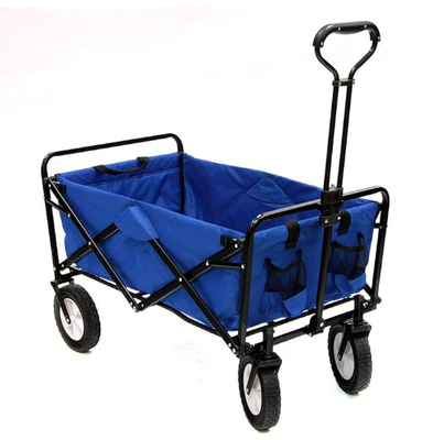 450lbs Heavy Duty Folding Double Decker Wagon With Brakes 400L Large Capacity 54" Extra Long All-Terrain Wheels For Camping Sports Shopping