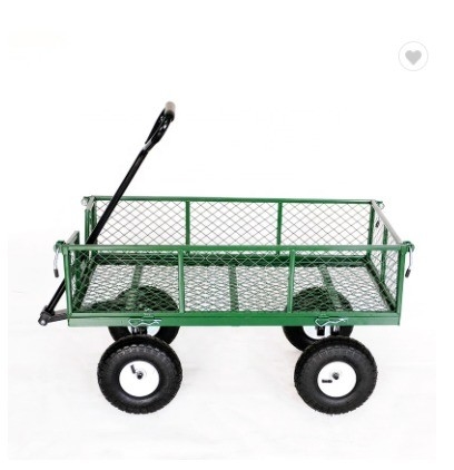 Versatile Heavy Duty Utility Cart Garden Wagon with Environmental Protection Powder Coating