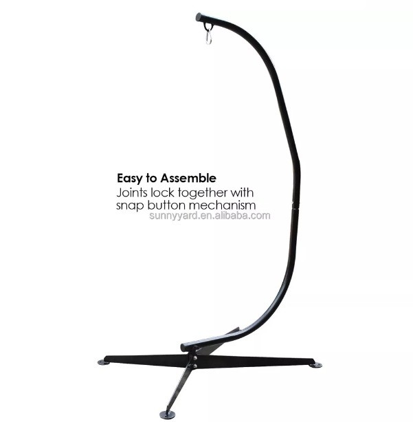 General Outdoor Furniture Portable Steel Garden Hammock Swing Stand for Patio Camping
