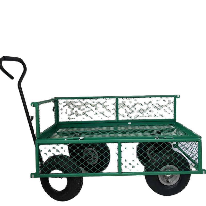 Easy Removal Heavy Duty Lawn Yard Cart with Green Environmental Protection Powder Coating