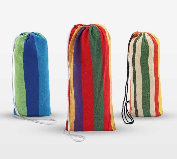 Non-woven Fabric Canvas Hammock Bed Folding Double Hanging Nylon for Outdoor Hiking