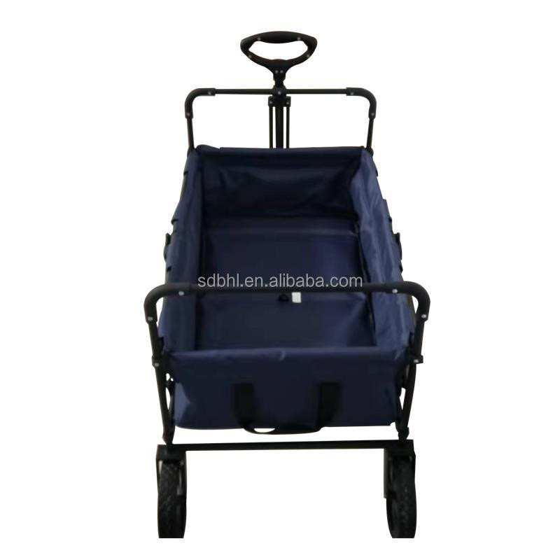 Four-wheel Heavy Duty Utility Folding Cart for Shopping and Camping in Qingdao Port