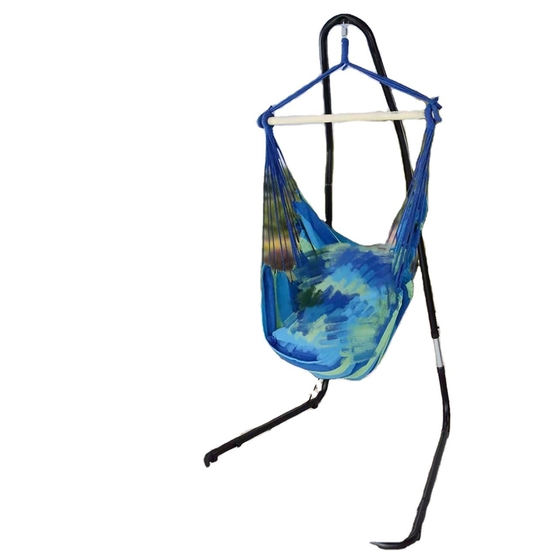 Customizable Outdoor Furniture Adjustable Heavy Duty Hammock Chair Steel Stand L Shape