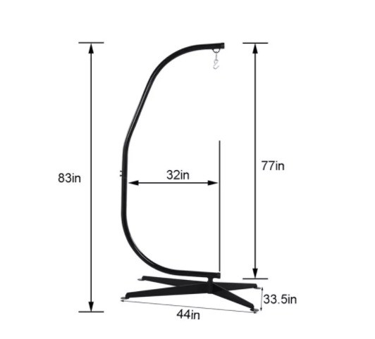 Modern Portable Hanging Hammock Chair for Outdoor Activities Mail Packing Y