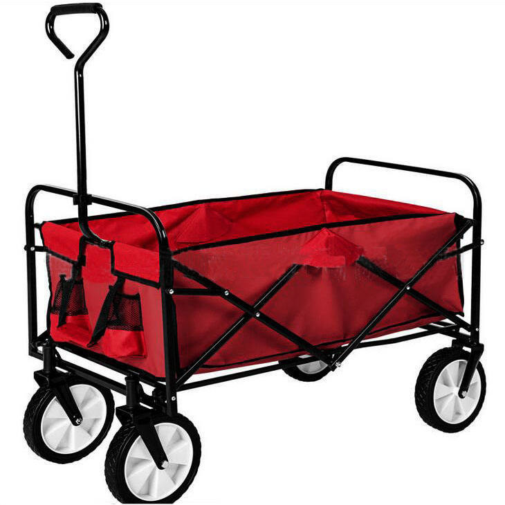 Multi-Purpose Fabric Camping Trolley Folding Wagon for Tools and Gear