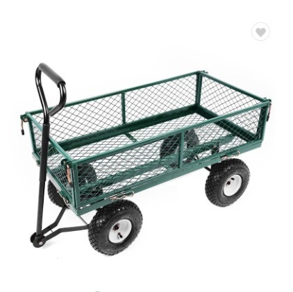 Portable Steel 4 Wheel Beach Wagon Easy to Maneuver Stable Operation
