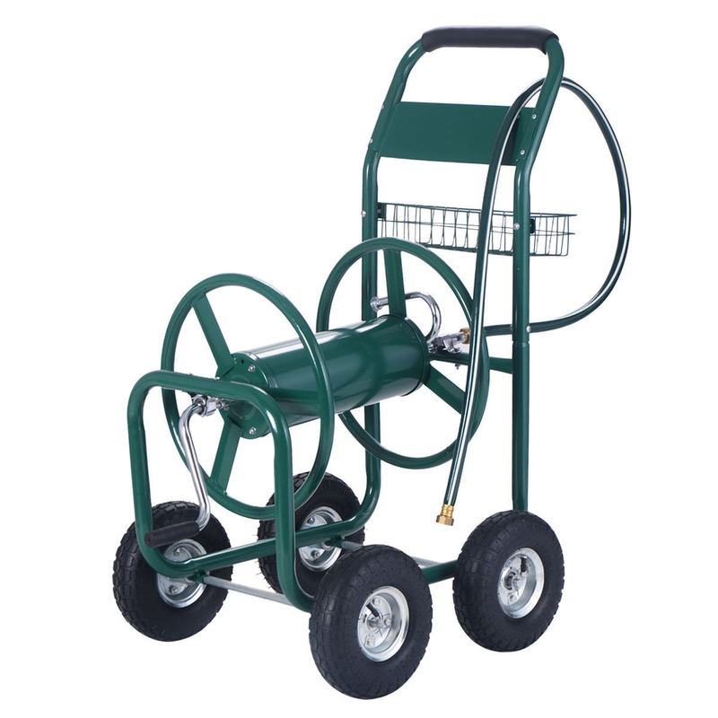 Tools Heavy Duty Portable Garden Lawn Water Hose Reel Storage Cart Four-wheel for Tools