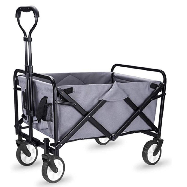Outdoor Collapsible Folding Four-wheel Wagon Cart for Heavy Duty Utility and Garden