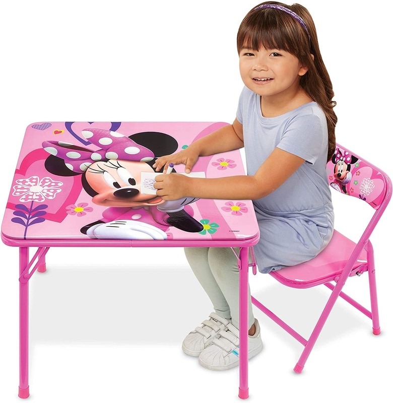 Children's Metal Folding Furniture Customizable Logo Table and Chair Set for Parties