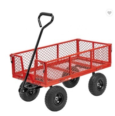 Outdoor Portable Collapsible Garden Wagon Multi-Functional Collapsible Garden Trolley