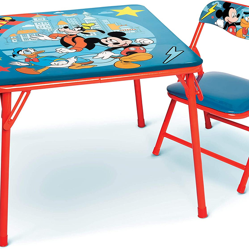 Metal Kids Folding Table And Chairs Set Easy Removal Advantage Main Material Metal