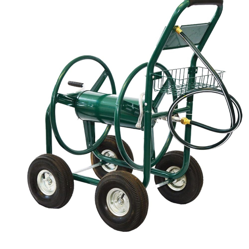 Outdoor Heavy Duty Water Hose Reel Cart 19LBS Capacity for Garden Yard Planting Farm