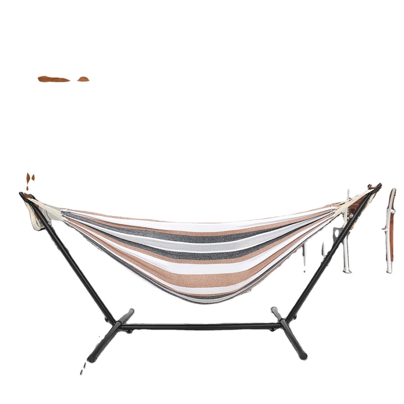 Customized Color Outdoor Garden Hammock With Stand 300LBS Capacity and Portable Swing