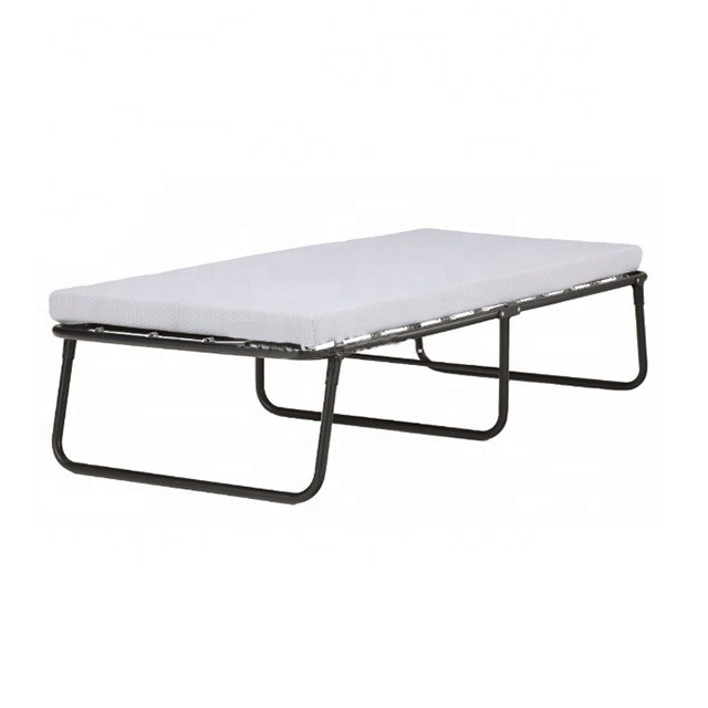 Thick Foam Mattress Fold Out Bed Strong Portable Bed Frame for Spare Bedroom Office