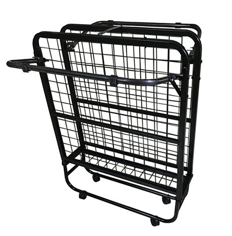 Convenient Single Folding Metal Bed for Home and Outdoor Activities