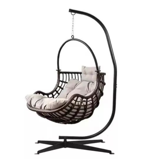 General Heavy Duty Steel Hammock Stand for C-Shape Swing Chair in Outdoor Settings