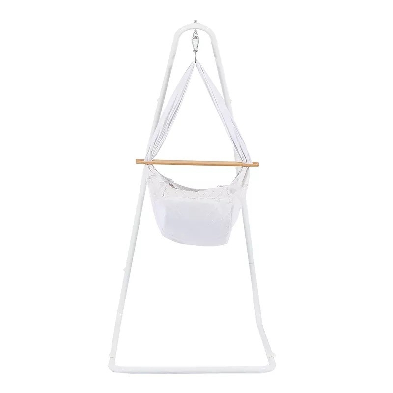 Hotel Height Adjustable Solid Steel Construction Hanging Hammock Chair Stand at Qingdao Port