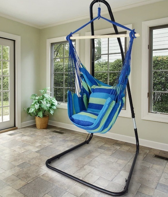 Outdoor Portable Free Standing Hammock Chair with Mail Packing and Customized Color
