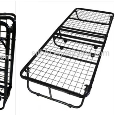 Twin Size Metal Iron Folding Camp Bed for Living Room Design and Mail Packing Y