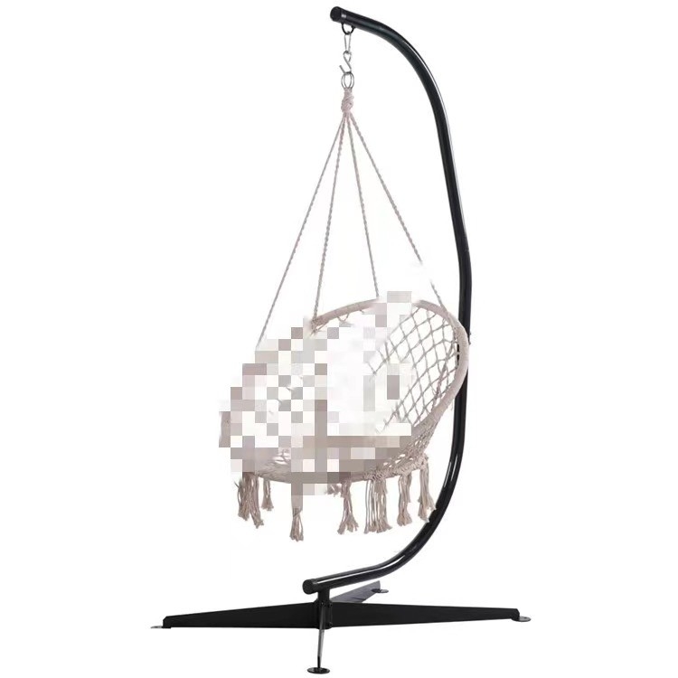 Outdoor and Indoor C Shape Swing Chair Stand with Heavy Duty Steel Construction