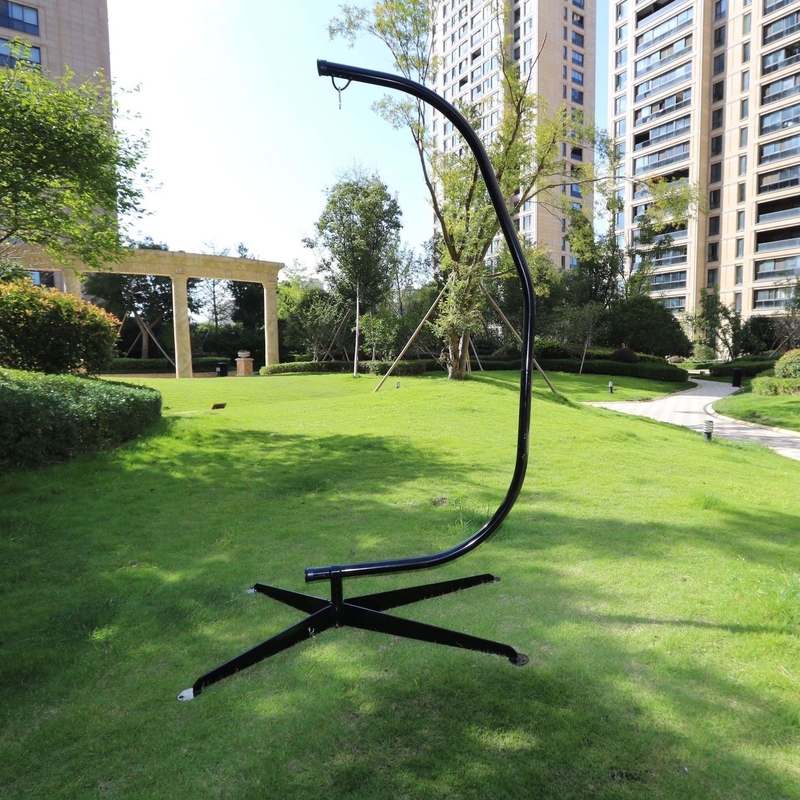 Steel Stand for Hammock Chairs Modern Design 21.5kg Weight Capacity Indoor and Outdoor