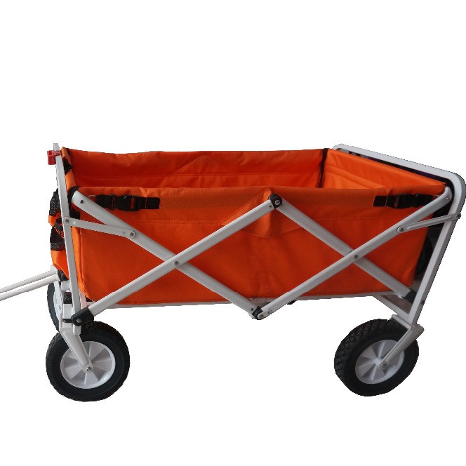Heavy Duty Steel Metal Push-Pull Folding Trolley for Picnic Perfect Service and Tools