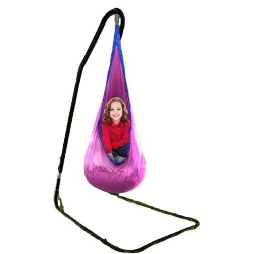 Modern Design Style Adjustable Curved Hammock Chair Swing Stand for Indoor and Outdoor