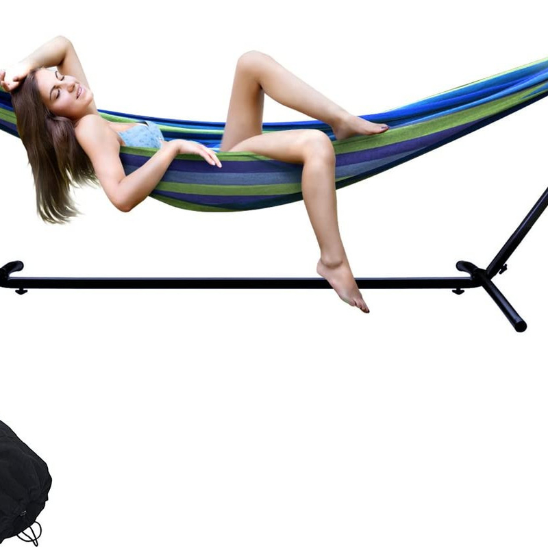 300LBS Double Hammock With Steel Stand For Port of Loading Qingdao